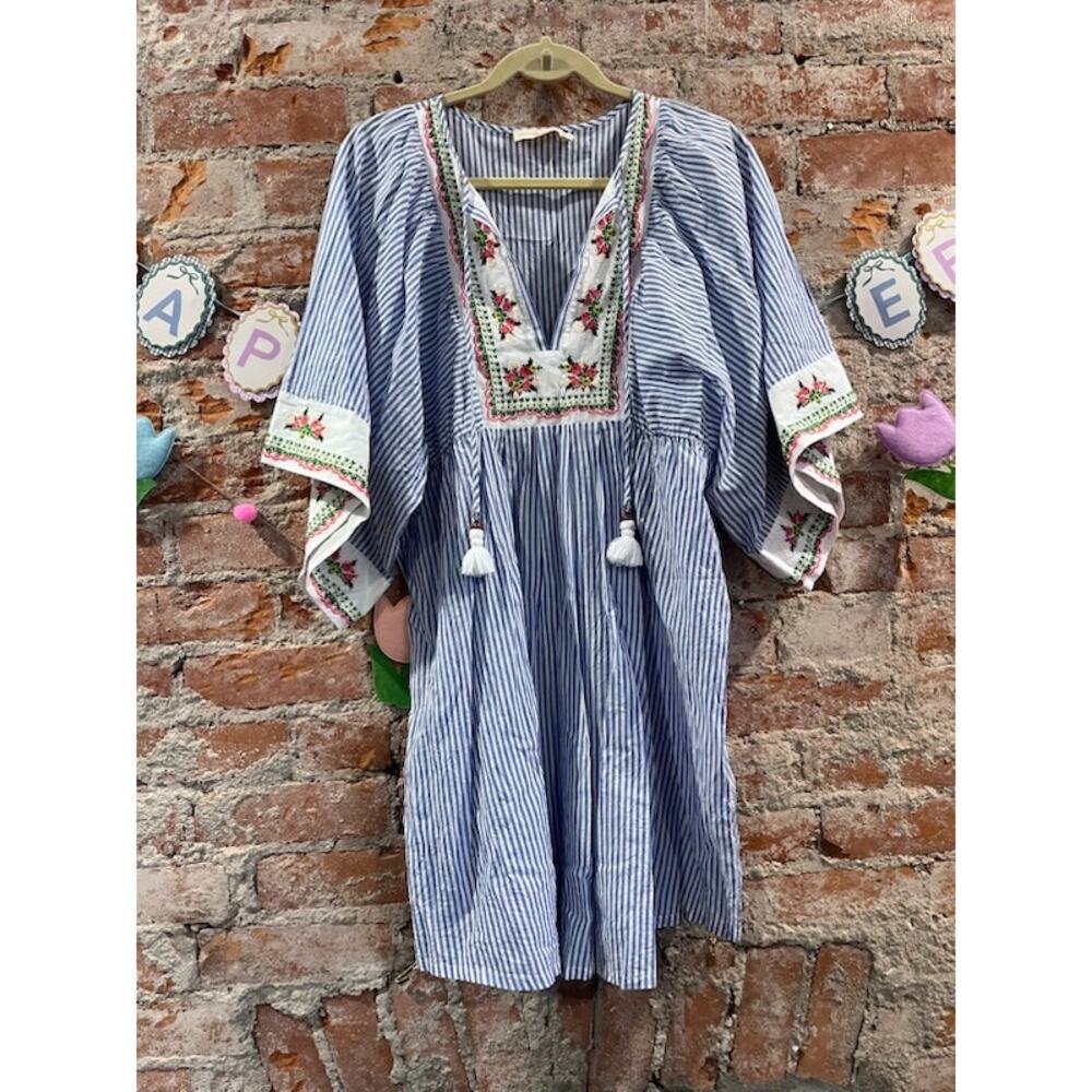 Tory Burch Embroidered Beach Tunic Coverup